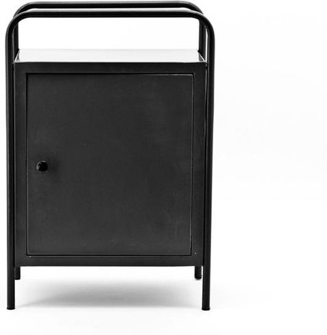 By Boo Nachttisch Locksmith Schwarz Metall
